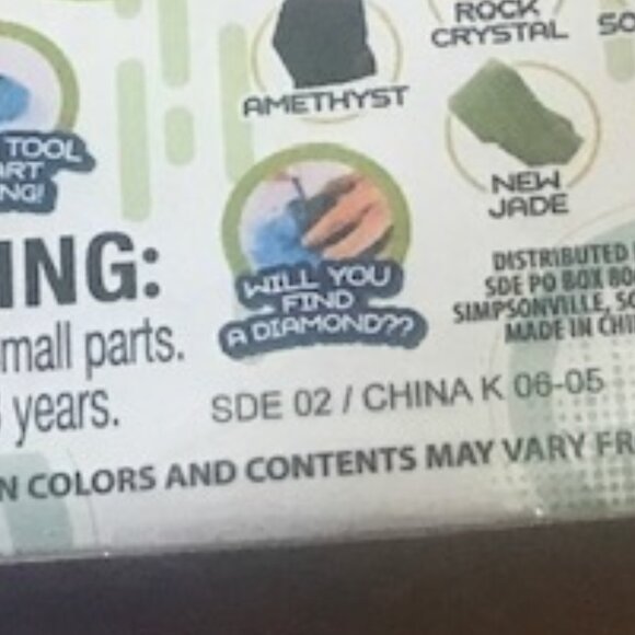 Gift Diamond Dig Box/Gemstone Dig Kit - NWT - Picture 5 of 5